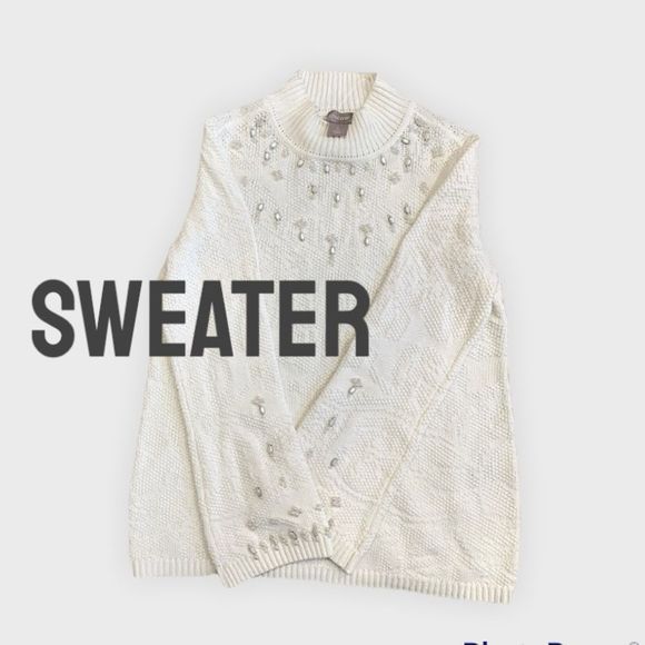 CHICOS || Gorgeous Beaded Sweater - Picture 2 of 8